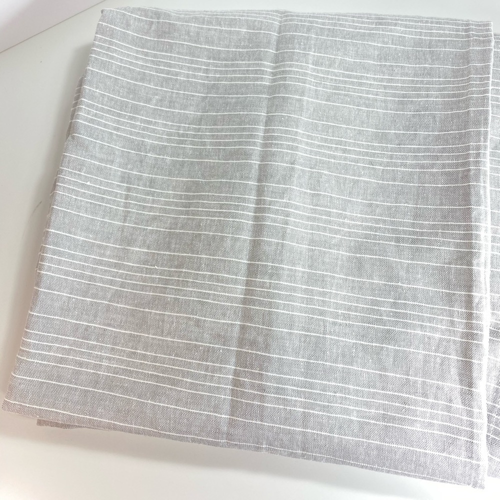 Hearth and Hand Fine Stripe Gray Curtain Panel
